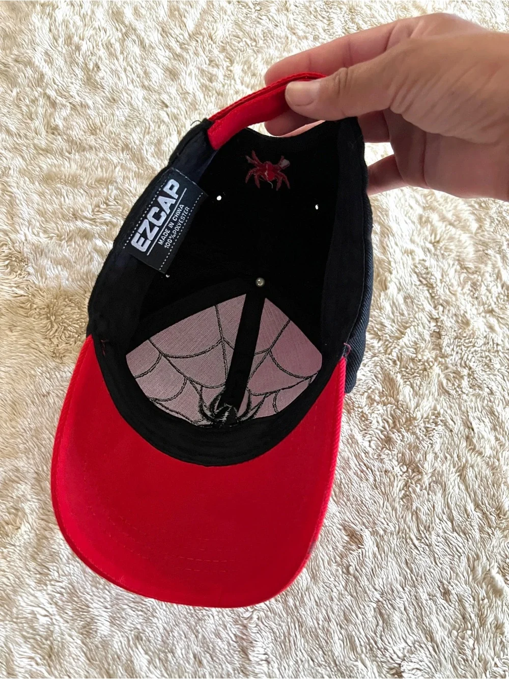 EZCAP Kid's Black & Red Spiderman Baseball Cap